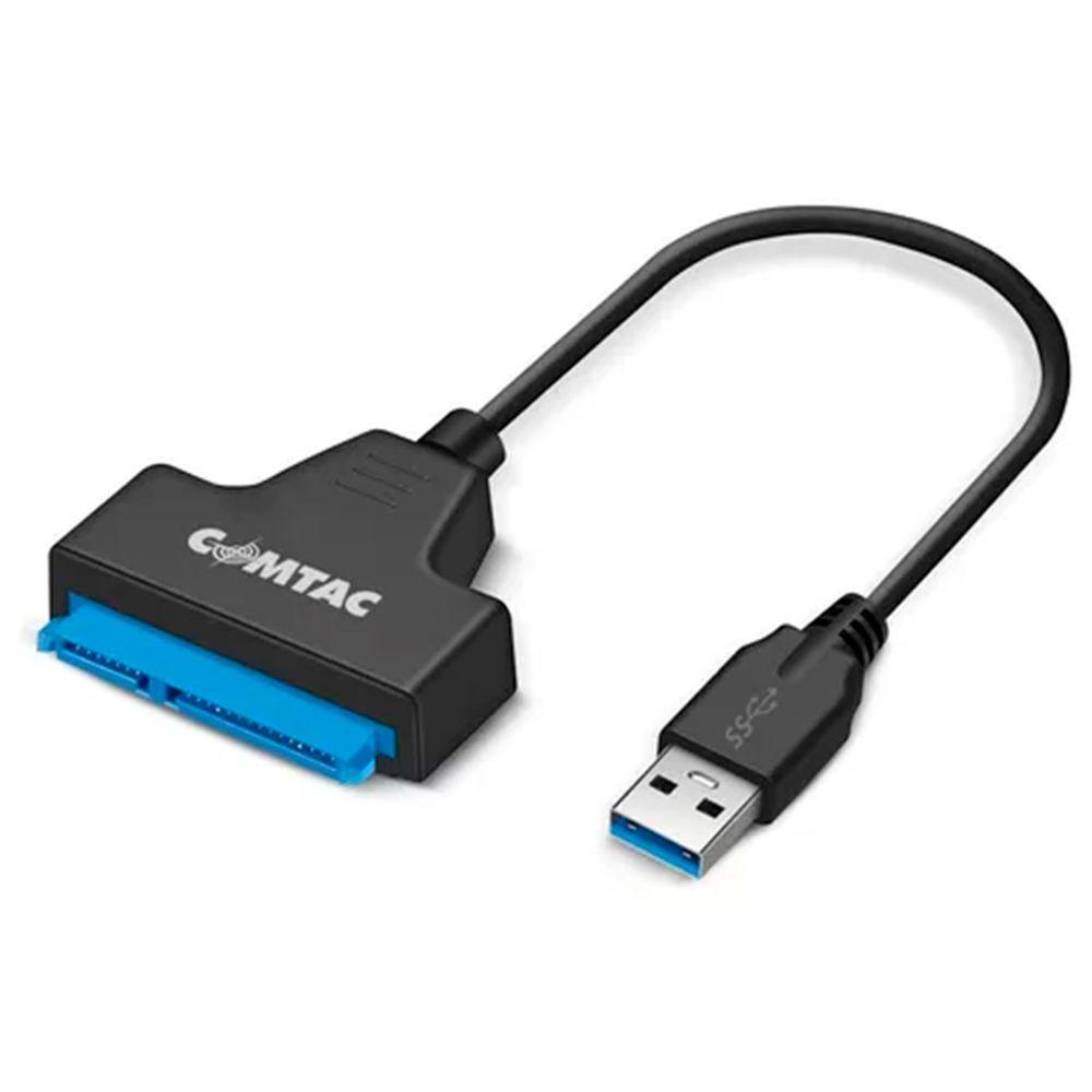 Miniatura Cabo Conversor Usb 3.0 X Sata, Comtac, Preto - 29139380