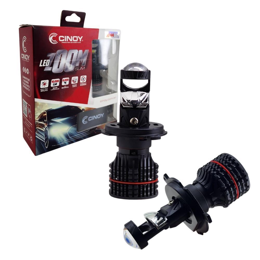 Miniatura Lampada De Led Projetor H4 Led Zoom Cinoy 6000K