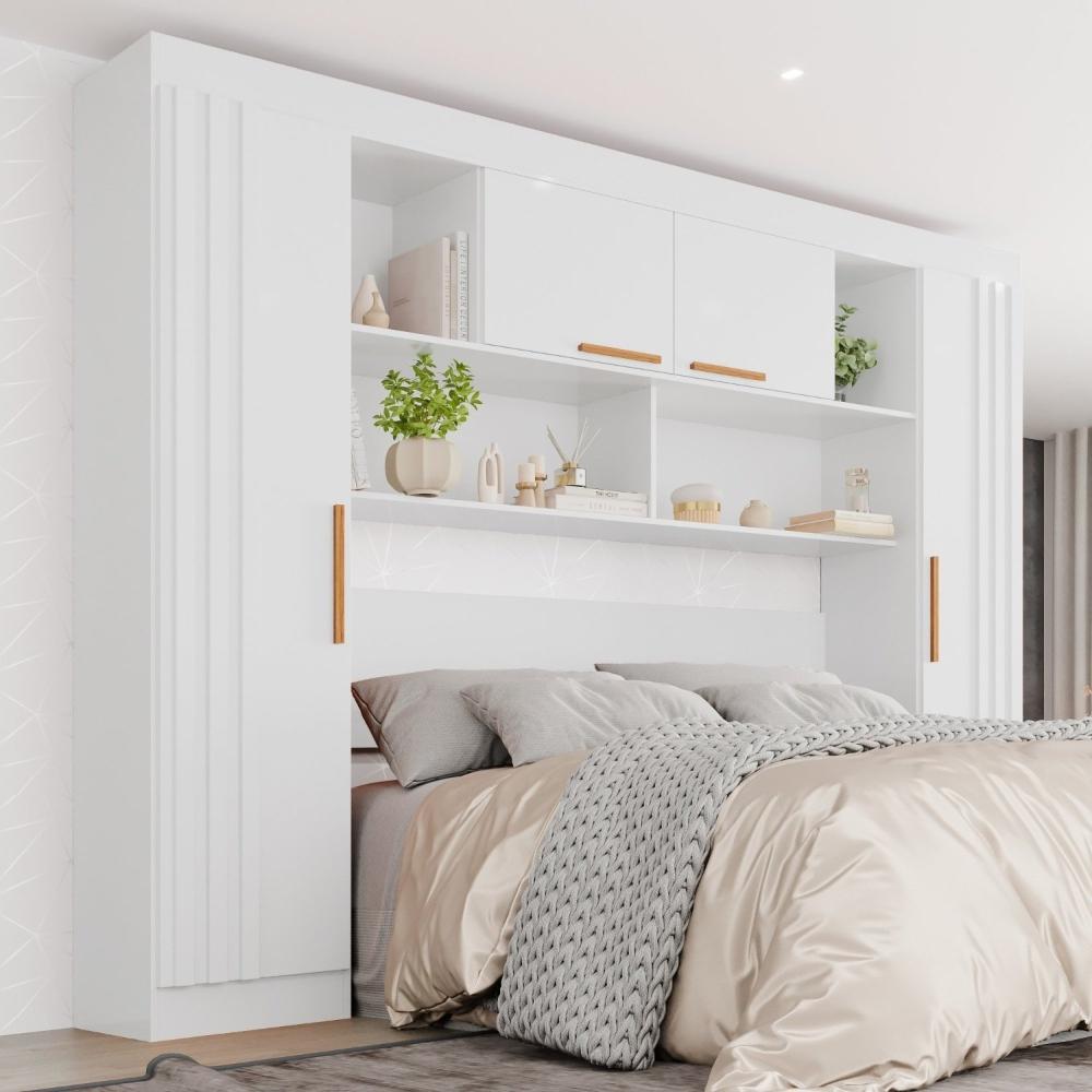 Miniatura Guarda-roupa Modulado 4 Portas Apolo Branco