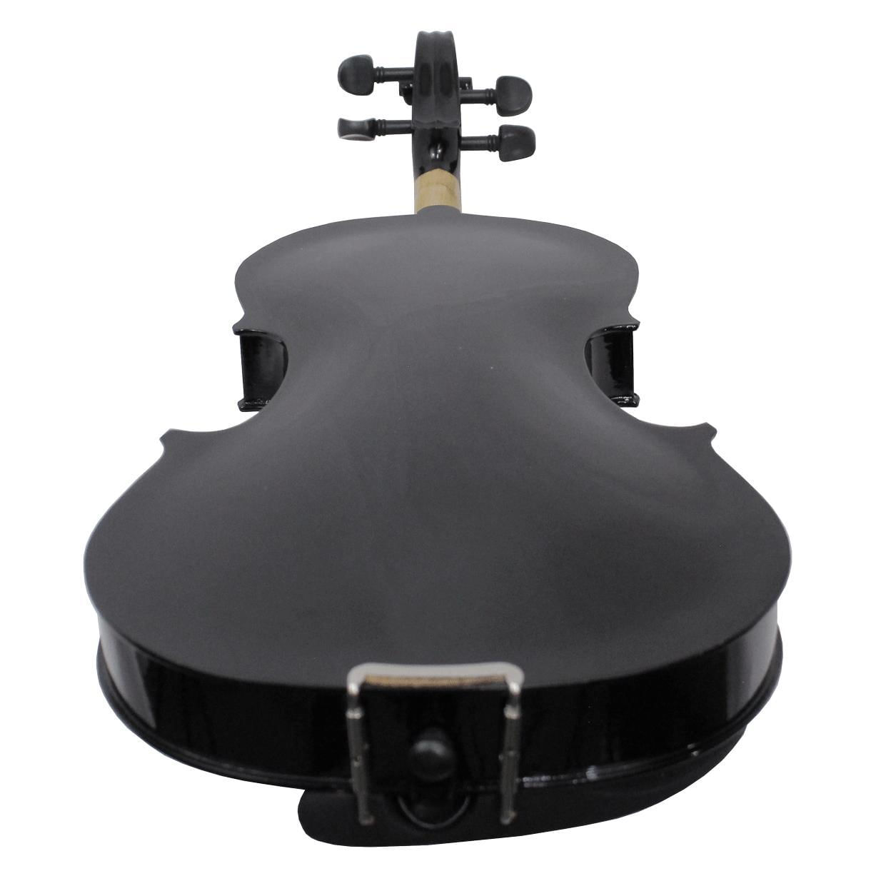 Miniatura Violino Iniciante Preto 4/4 Completo Madeira Laminada
