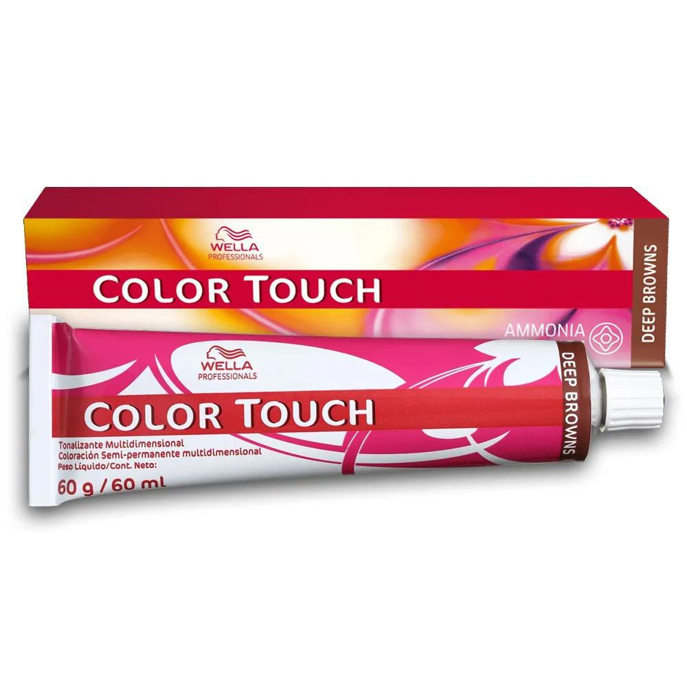 Miniatura Tonalizante Wella Color Touch 60G - 6/7 Louro Escuro Marrom