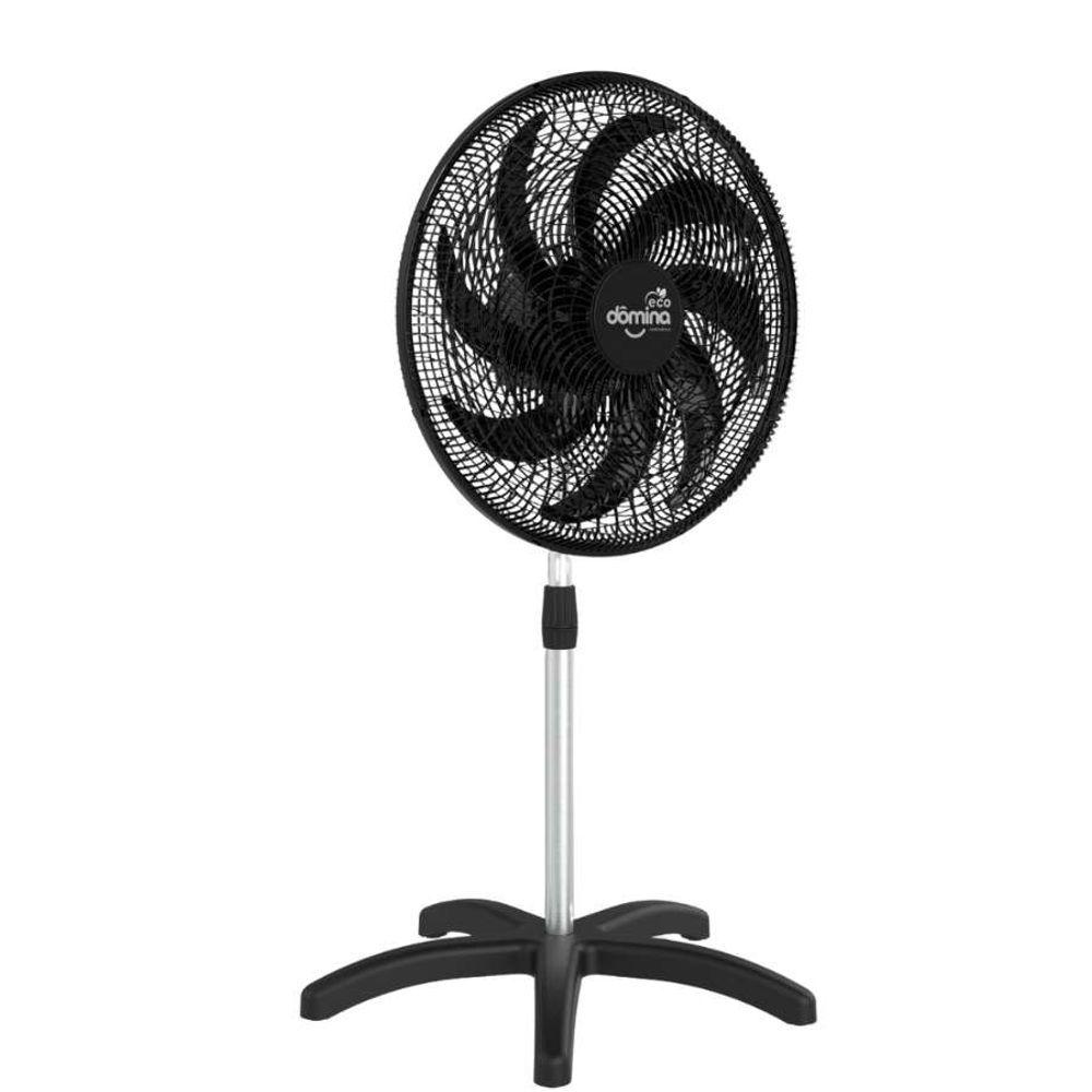 Miniatura Ventilador Pedestal Coluna 60 Cm 8 Hélices Pás Bivolt Oscilante Dômina