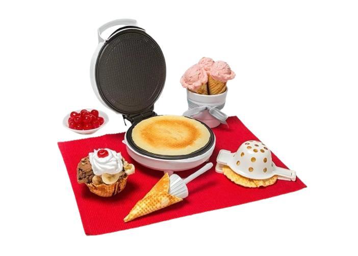 Miniatura Máquina Para Fazer Casquinha/Cestinha De Sorvete