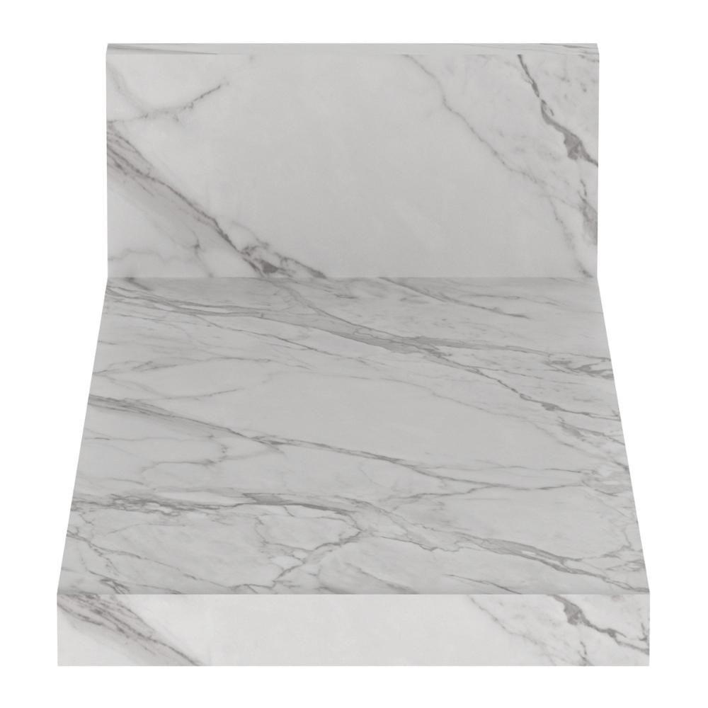 Miniatura Tampo Mdp 25mm Para Balcão De Cozinha 20cm Multimóveis Cr20420 Mármore Branco Mármore Branco