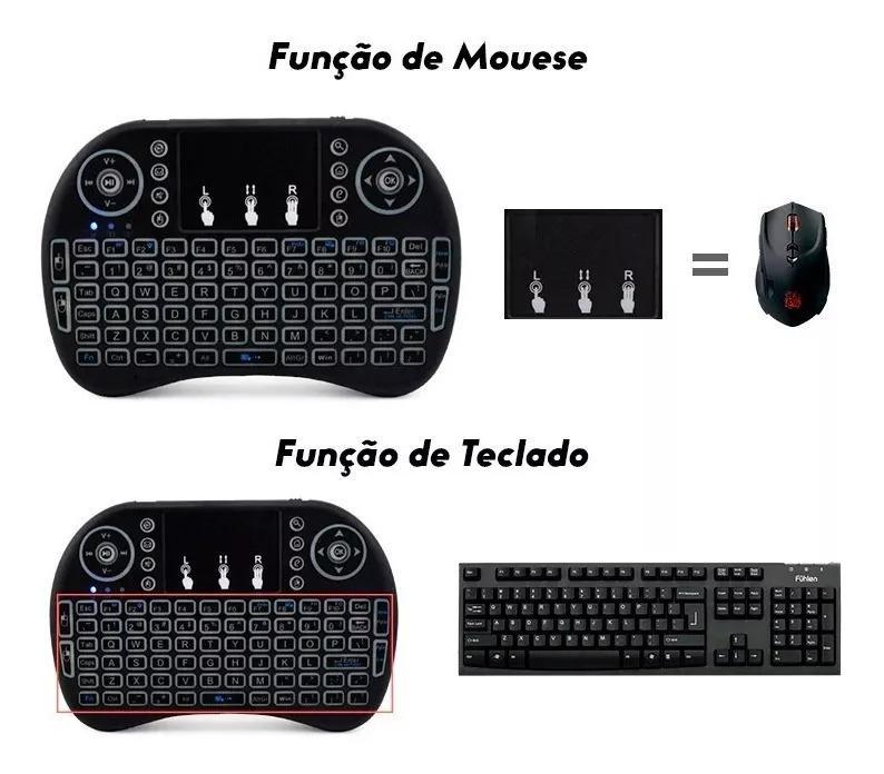 Miniatura Mini Teclado Keyboard Wireless Sem Fio Bateria Recarregavel