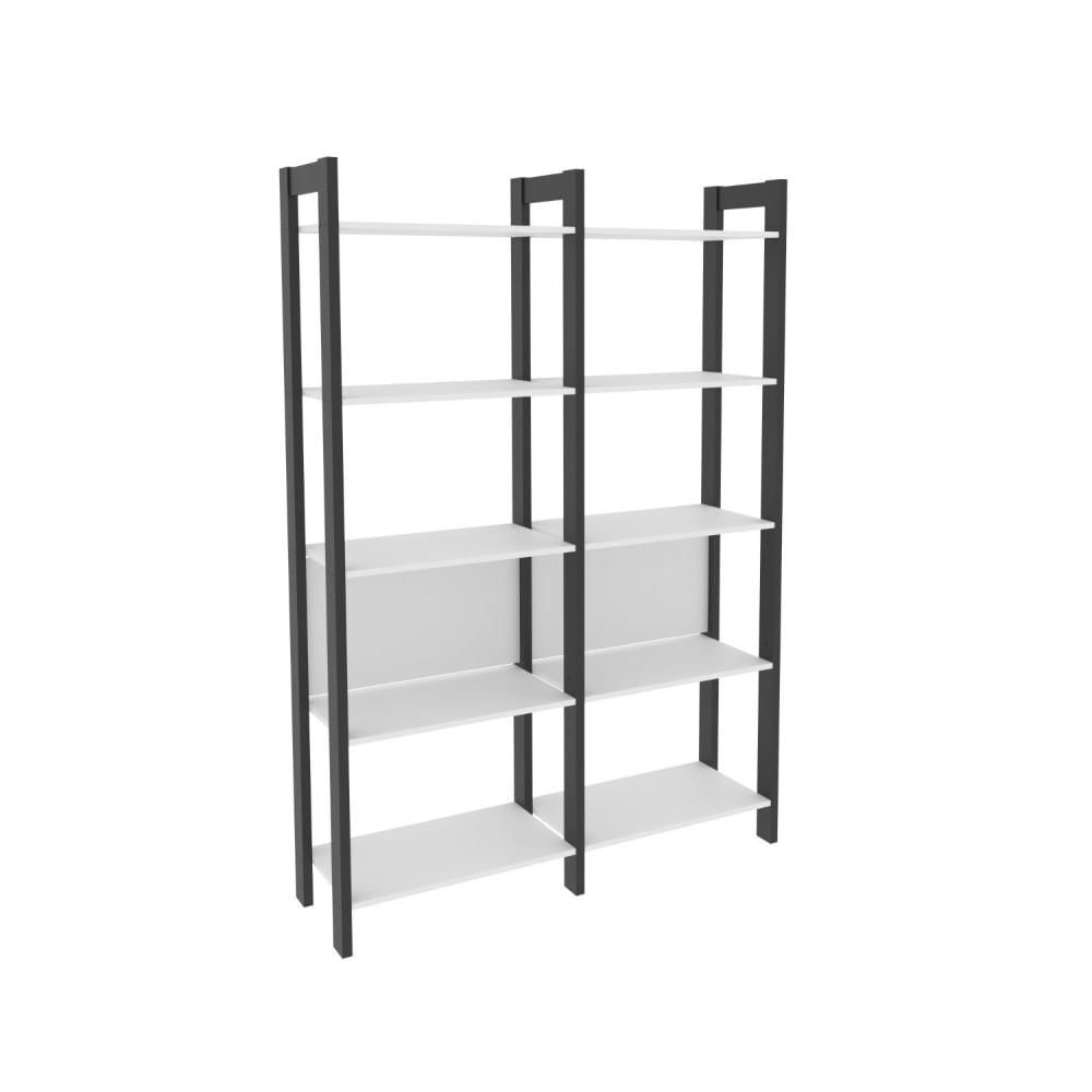 Miniatura Estante 10 Prateleiras Haia Yescasa Preto/Branco