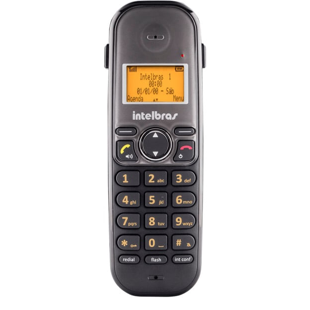 Miniatura Kit Telefone sem fio com ramal TS 5122 e 2 Headset Intelbras Homologação: 35962004083