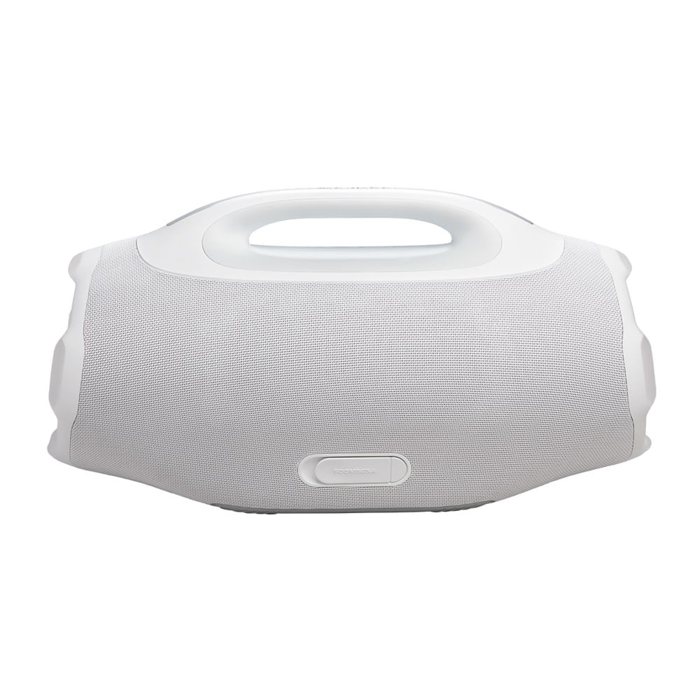 Miniatura Caixa de Som Bluetooth JBL Boombox 4 Branca Até 34h de Reprodução, IP68 À prova d’Água e Resistente a Poeira, 210W Bivolt