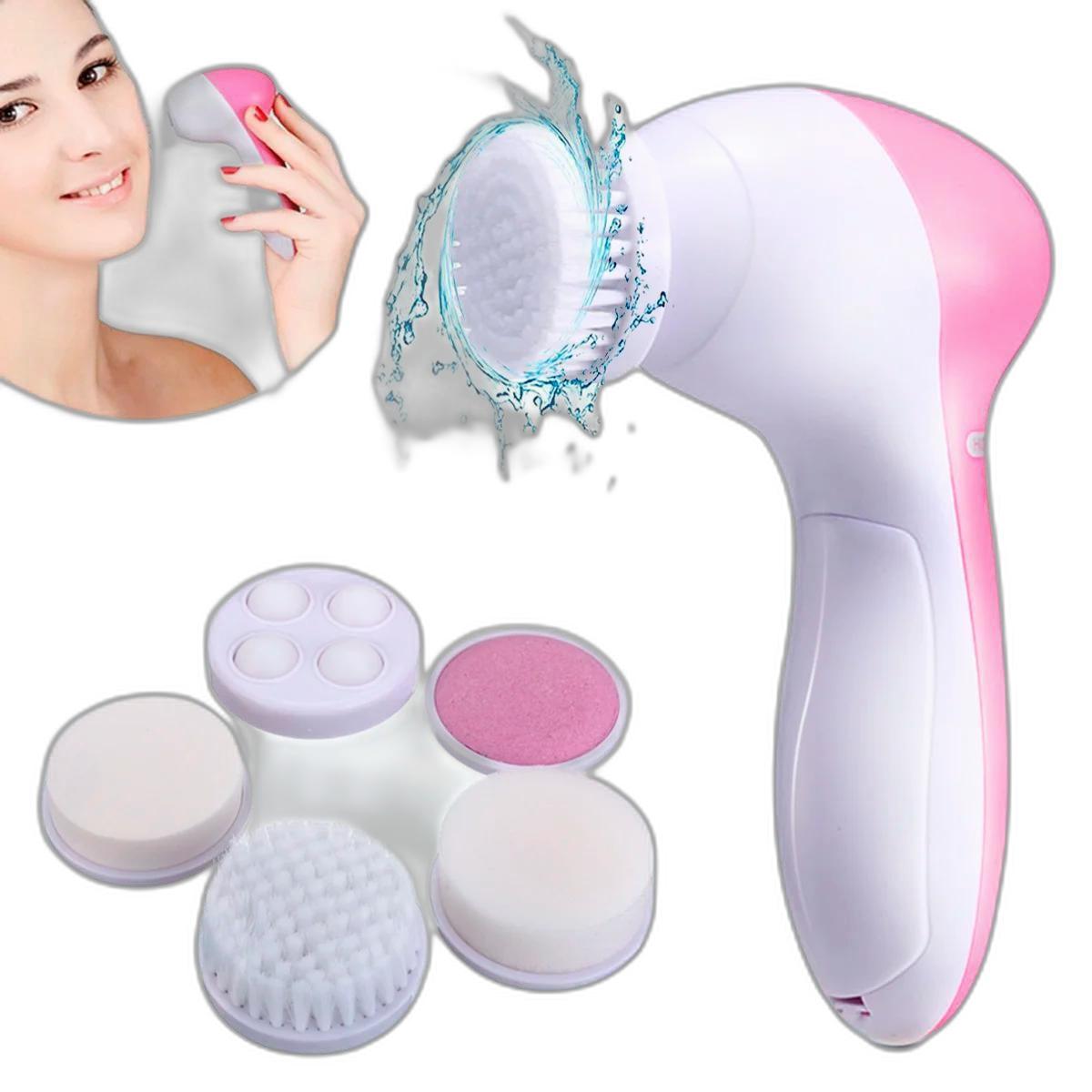 Escova Facial 5 Em 1 Massageadora Limpeza Profunda