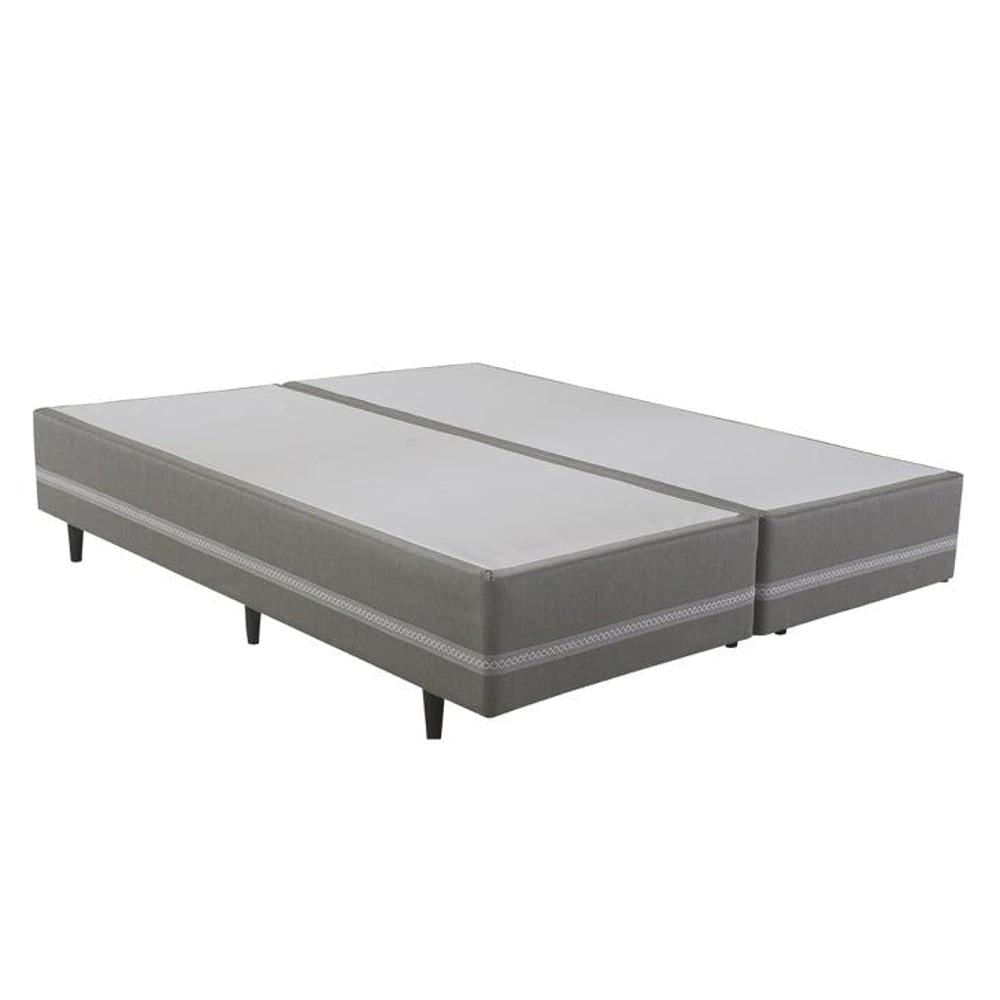 Miniatura Base Cama Box Queen Herval Comfort Master, 39x158x198 cm, Cinza