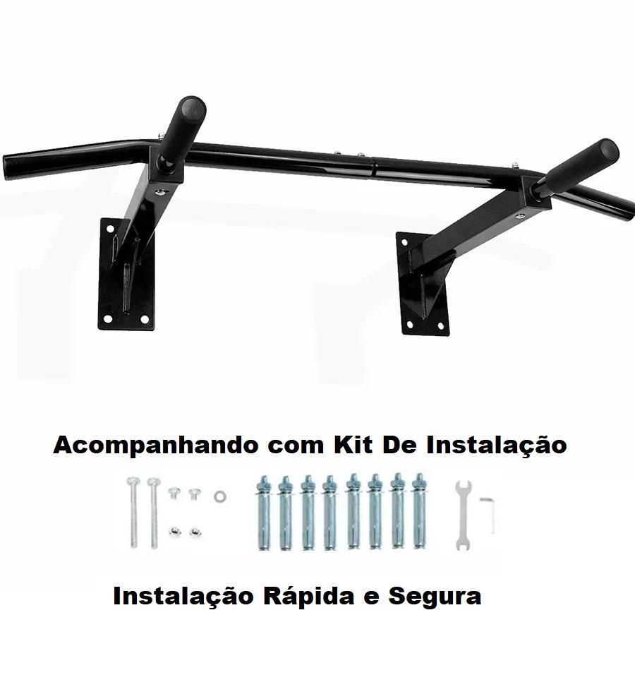 Miniatura Barra Fixa Parede Multifuncional Curva Academia Calistenia