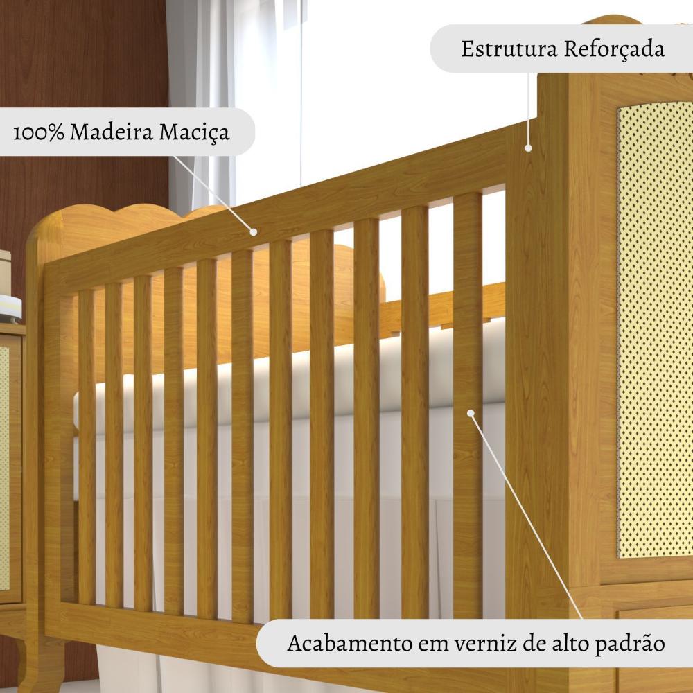 Berço Versailles Plus Timber Mel
