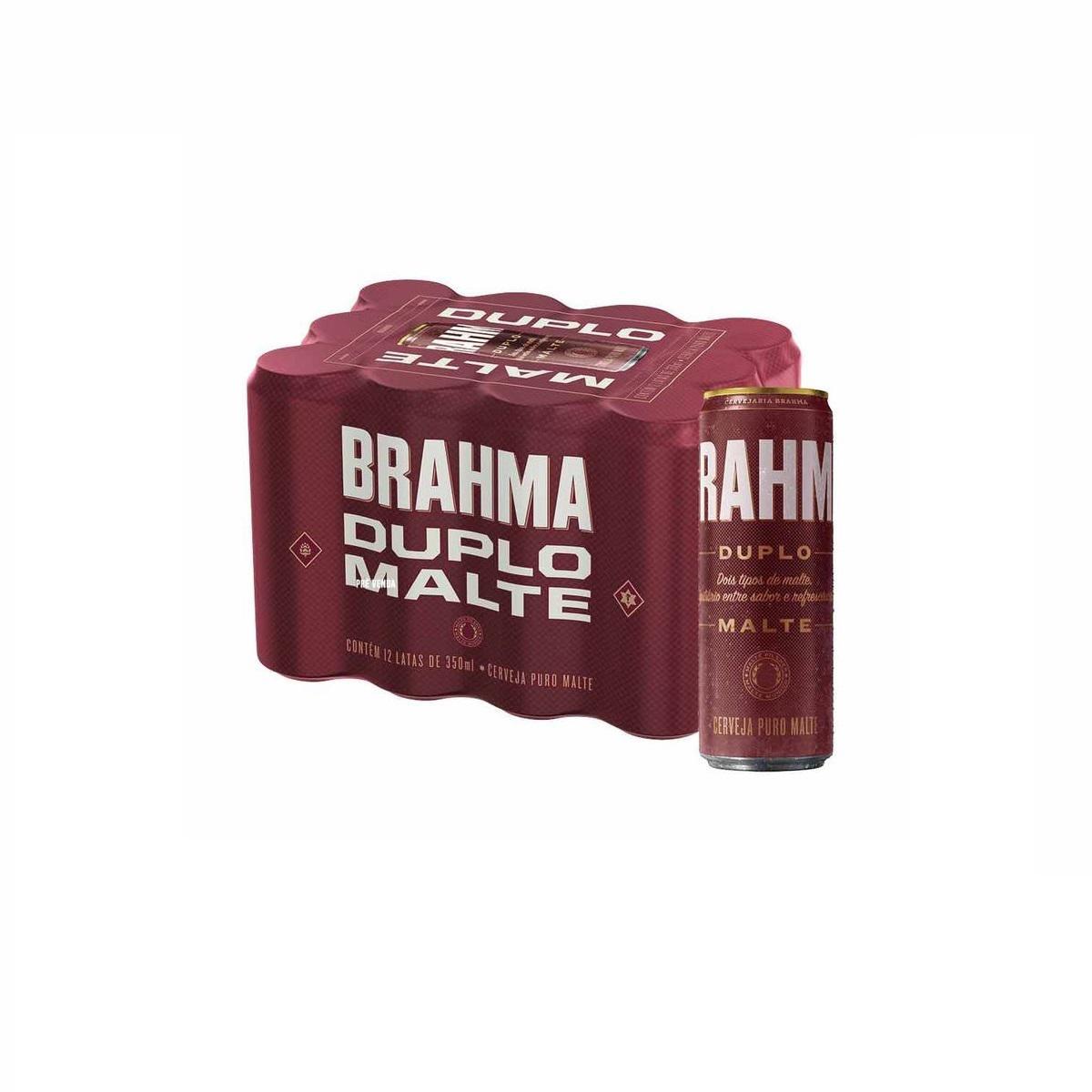 Miniatura Brahma Duplo Malte Cerveja 350Ml 12 Latas