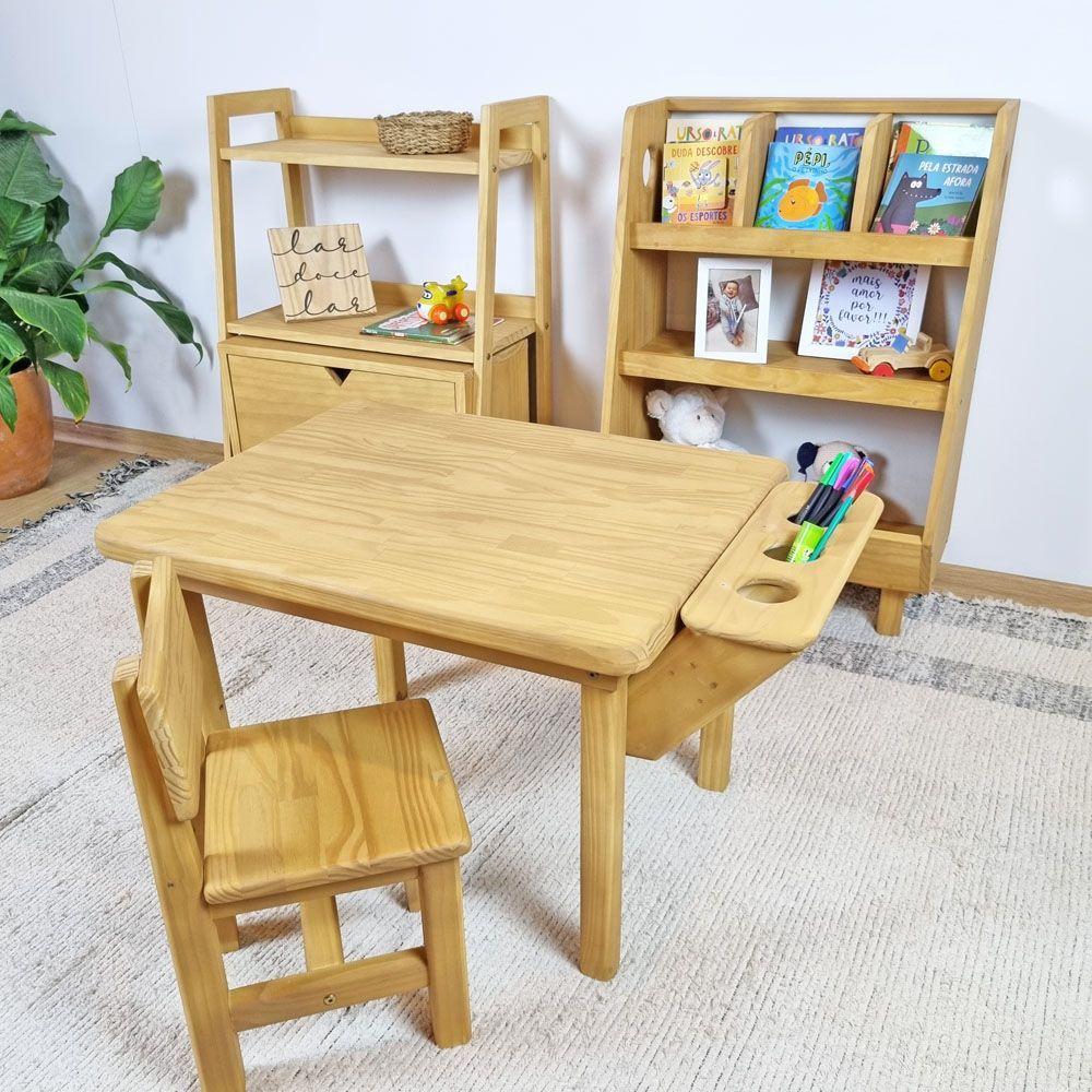 Miniatura Cadeira Infantil Alecrim 53a X 28l X 30p Cor Mel