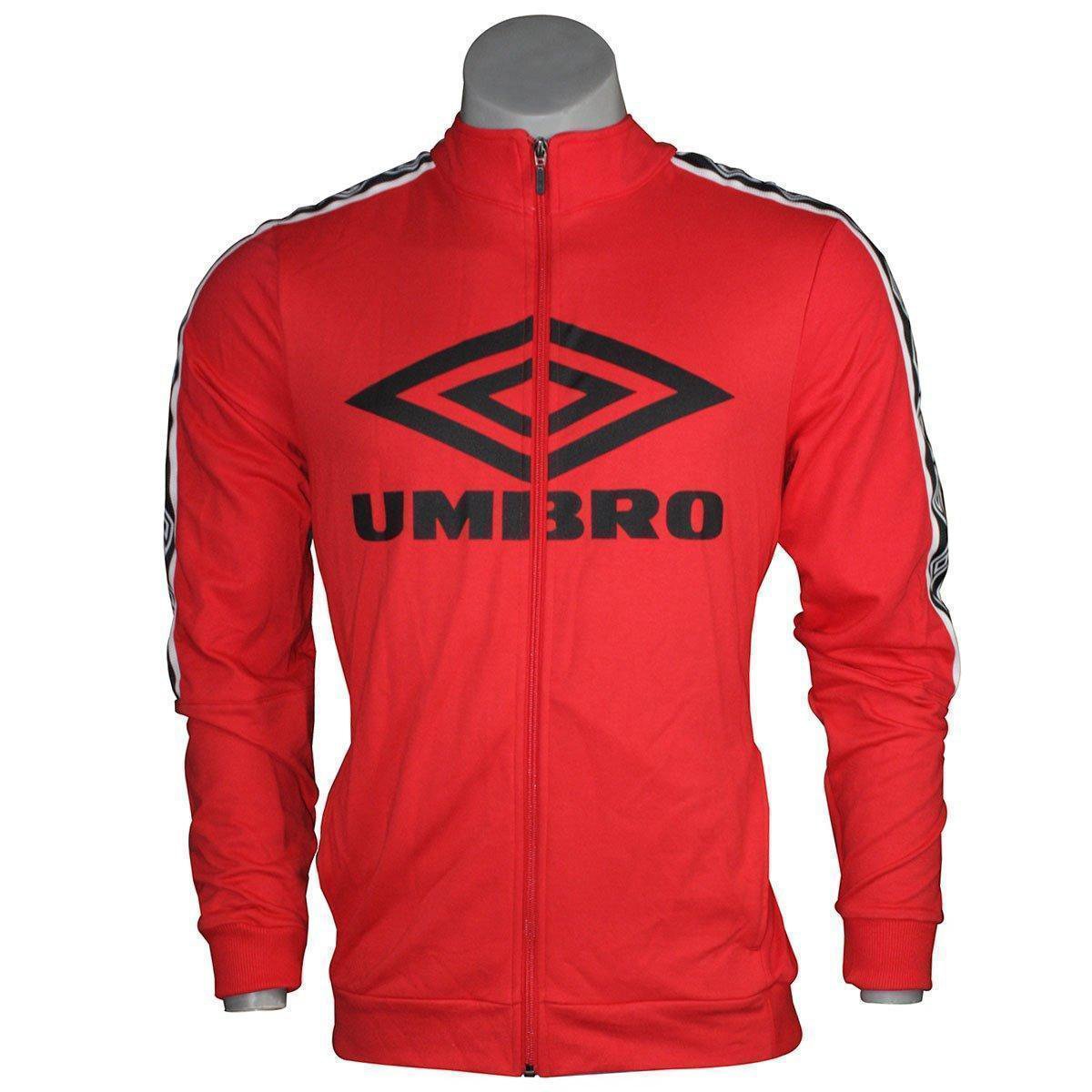 Miniatura Jaqueta Umbro Large Manga Longa Masculina Vermelho - P