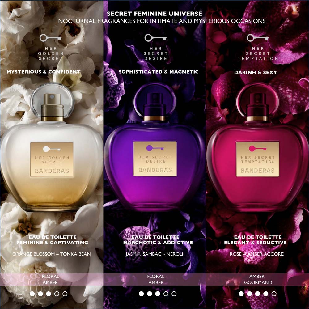 Miniatura Her Golden Secret Banderas - Perfume Feminino - Eau de Toilette 50ml