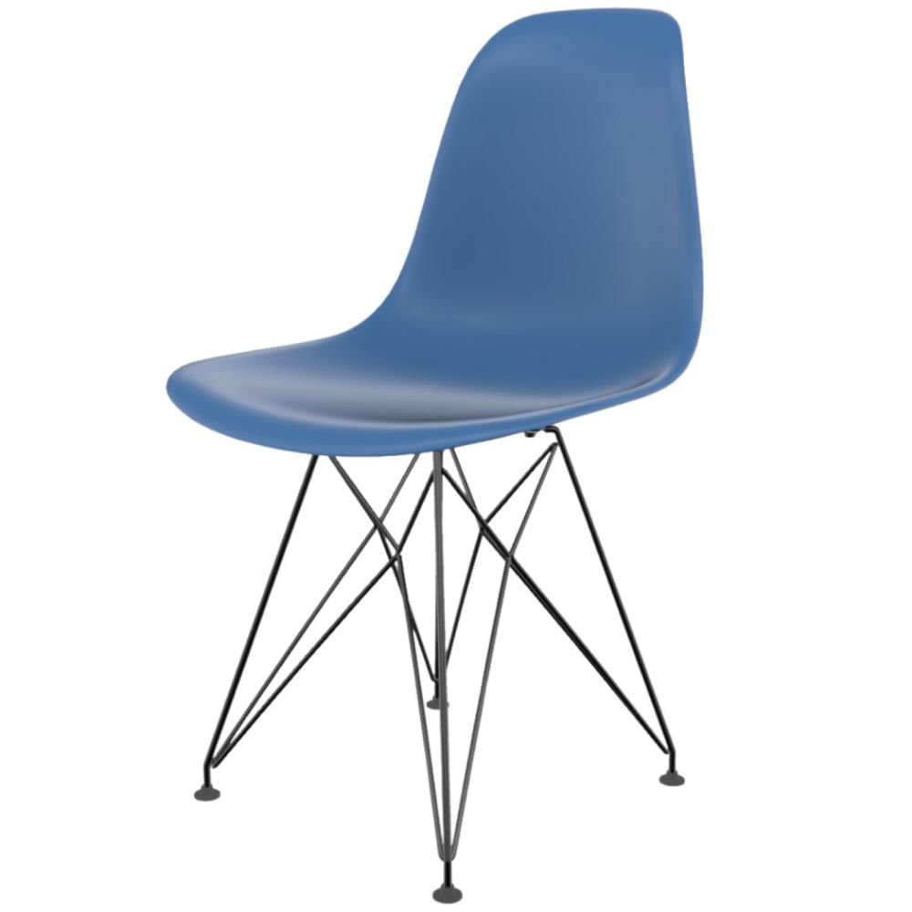 Miniatura Cadeira para Sala de Estar Eames Pp Eiffel Azul Zimbro