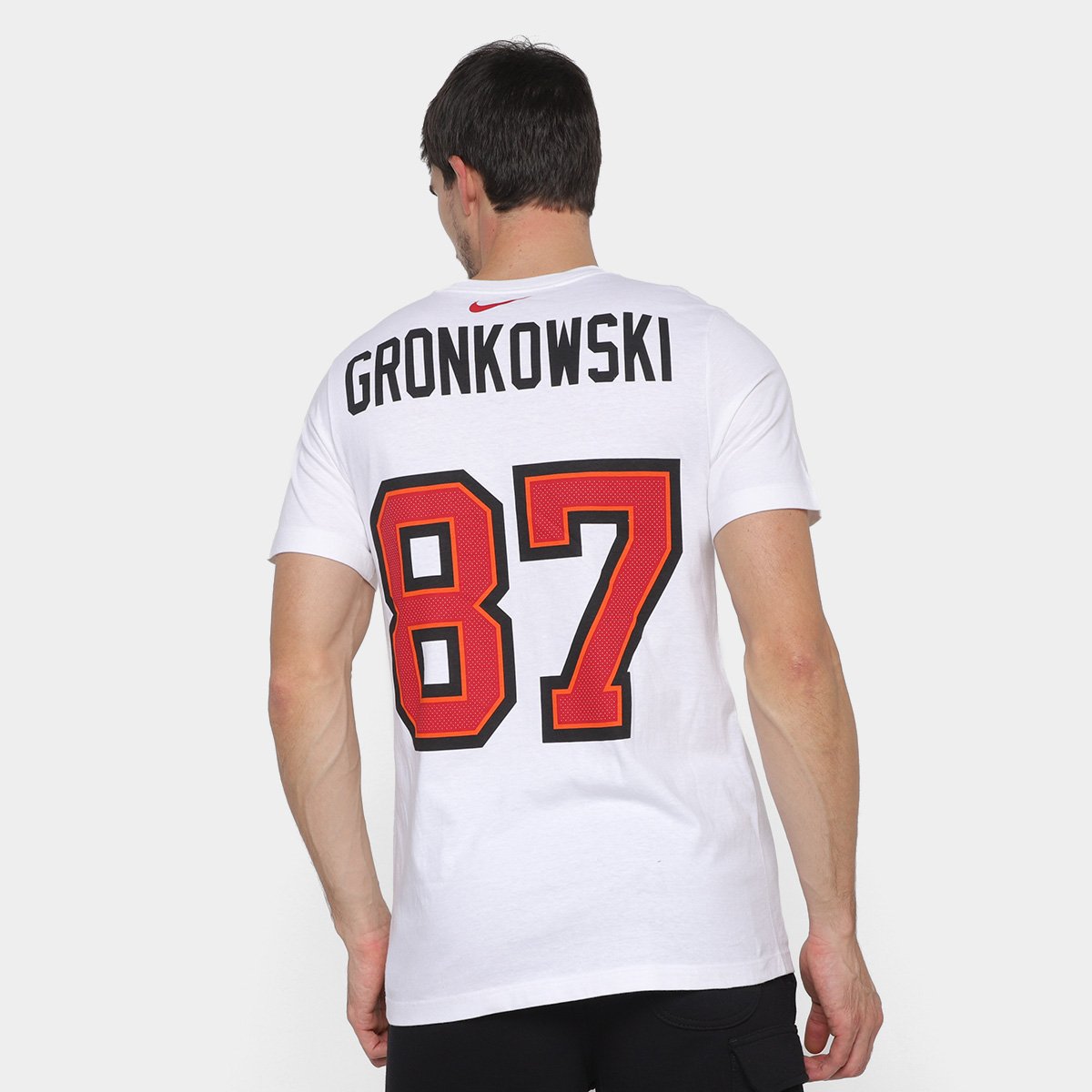 Miniatura Camisa NFL Tampa Bay Buccaneers Rob Gronkowski n° 87 Nike Masculina Branco - G