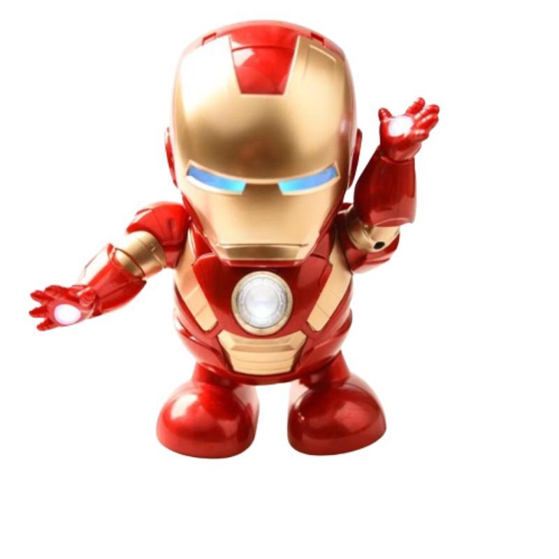 Miniatura Robô Brinquedo Dançante Homem Ferro Herói Dançarino Boneco