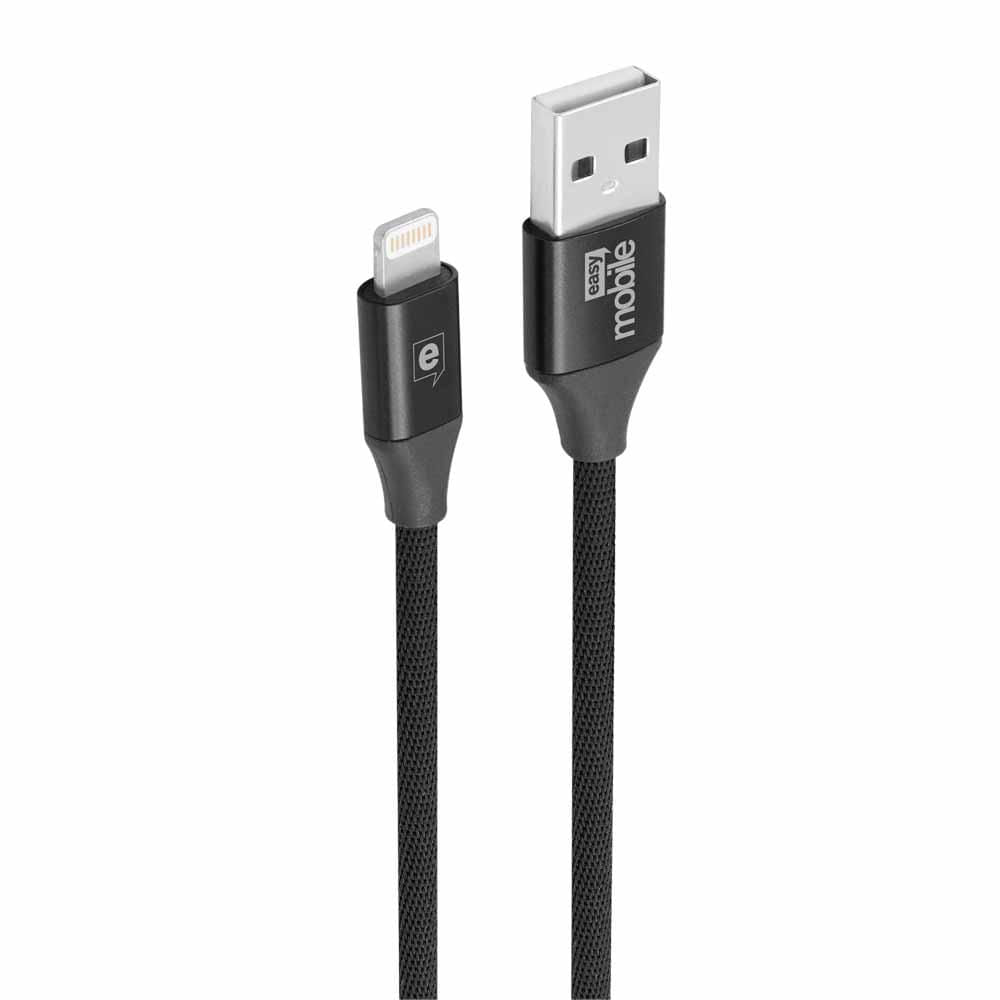 Miniatura Cabo de iPhone Easy Mobile 1.5m Preto Preta