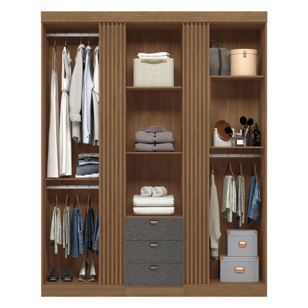Miniatura Roupeiro 4 Portas Pernambuco 4.4 Jatoba Grafite