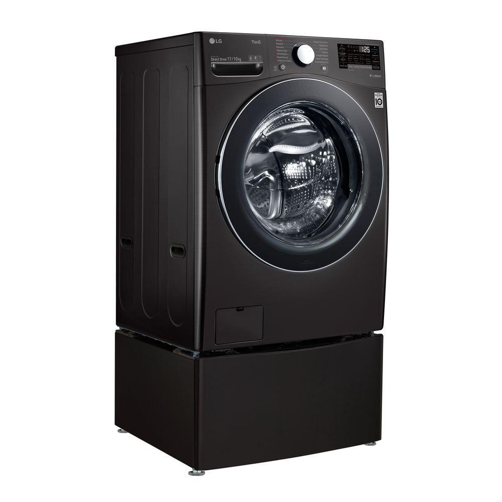 Lavadora de Roupas Lava e Seca Smart LG Aço Escovado com Wi-Fi ThinQ 17KG Preto 220V WD17BV2S6B 220v