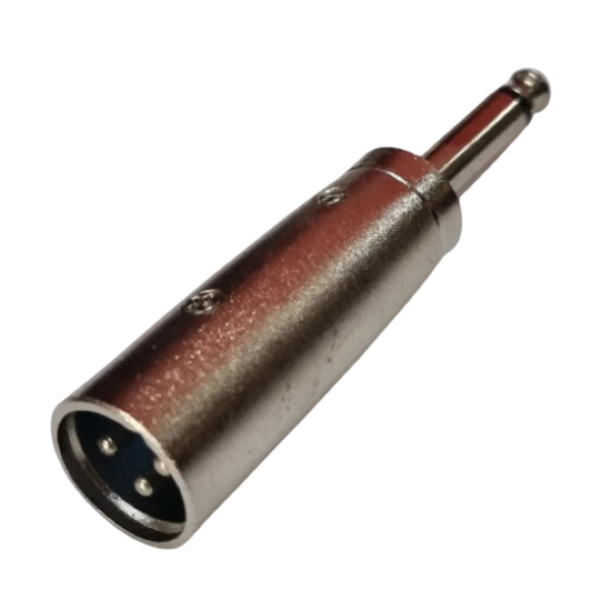 Miniatura Kit 10 Plug Adaptador Xlr Macho Para P10 Mono Profissional