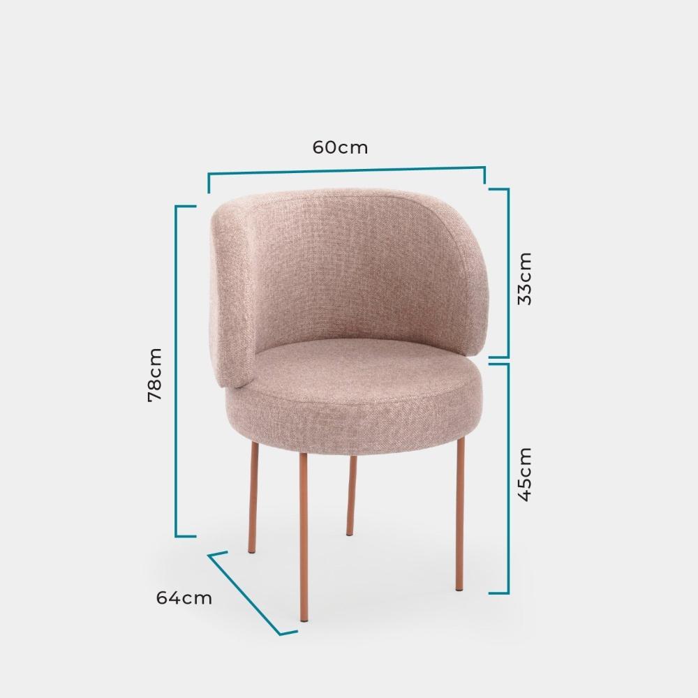 Miniatura Cadeira Zurique Chumbo/Preto