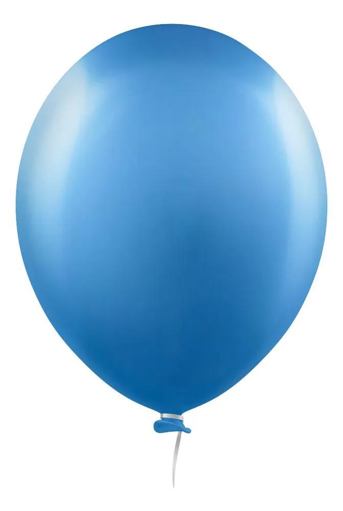 Miniatura 10X Balão Bexiga 9 Polegadas 25 Unidades Metalizado Alumínio