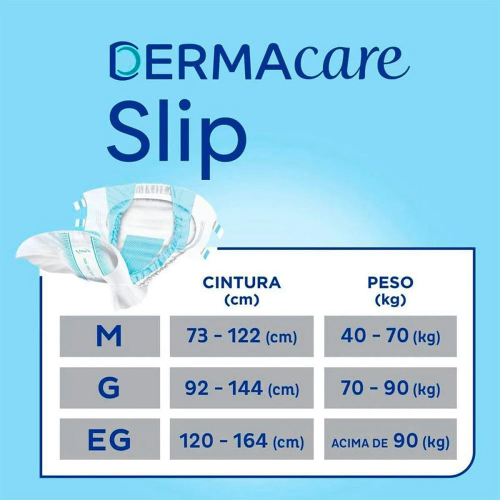 Miniatura Fralda Geriátrica Tena Dermacare Slip EG 16 Unidades Fralda Geriátrica Tena Dermacare Slip Descartável EG 16 Unidades