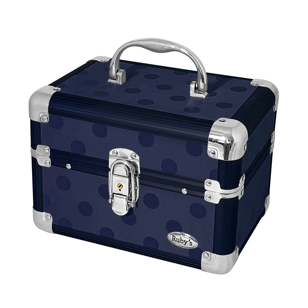 Miniatura Maleta Rubys Maquiagem Profissional FS 1143U Azul Marinho