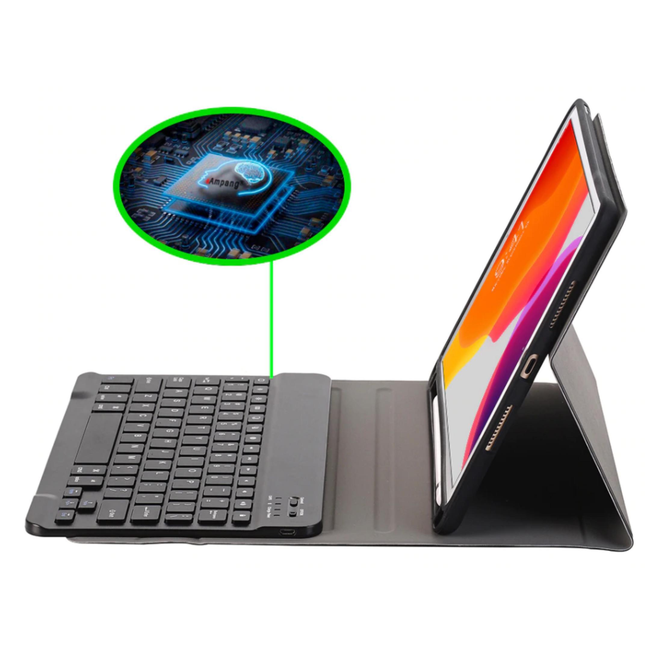 Capa Case Ipad 7 10.2 2019 Com Teclado Bluetooth Slot Caneta