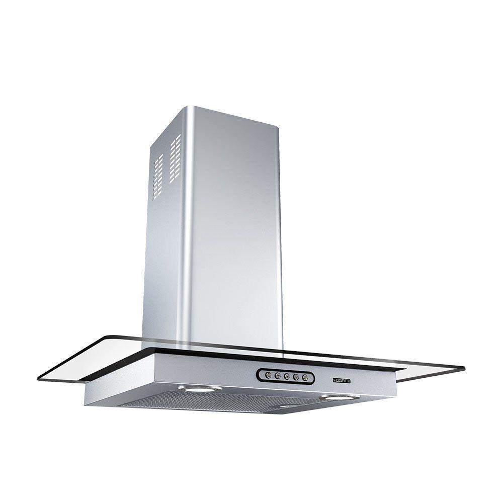 Miniatura Coifa De Parede 60cm Vidro Reto Duto Slim Fogatti Inox 110v