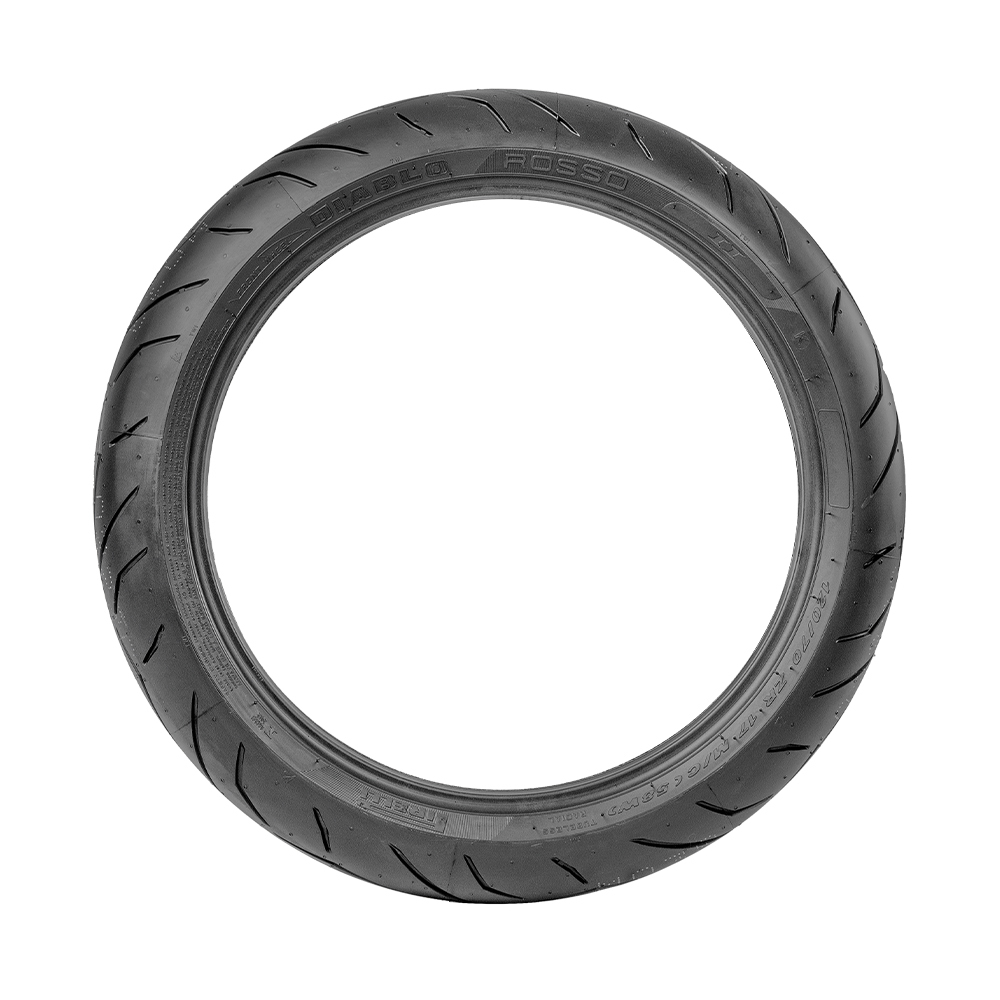 Miniatura Pneu Moto Pirelli Aro 17 Diablo Rosso II 120/70R17 58W TL - Dianteiro
