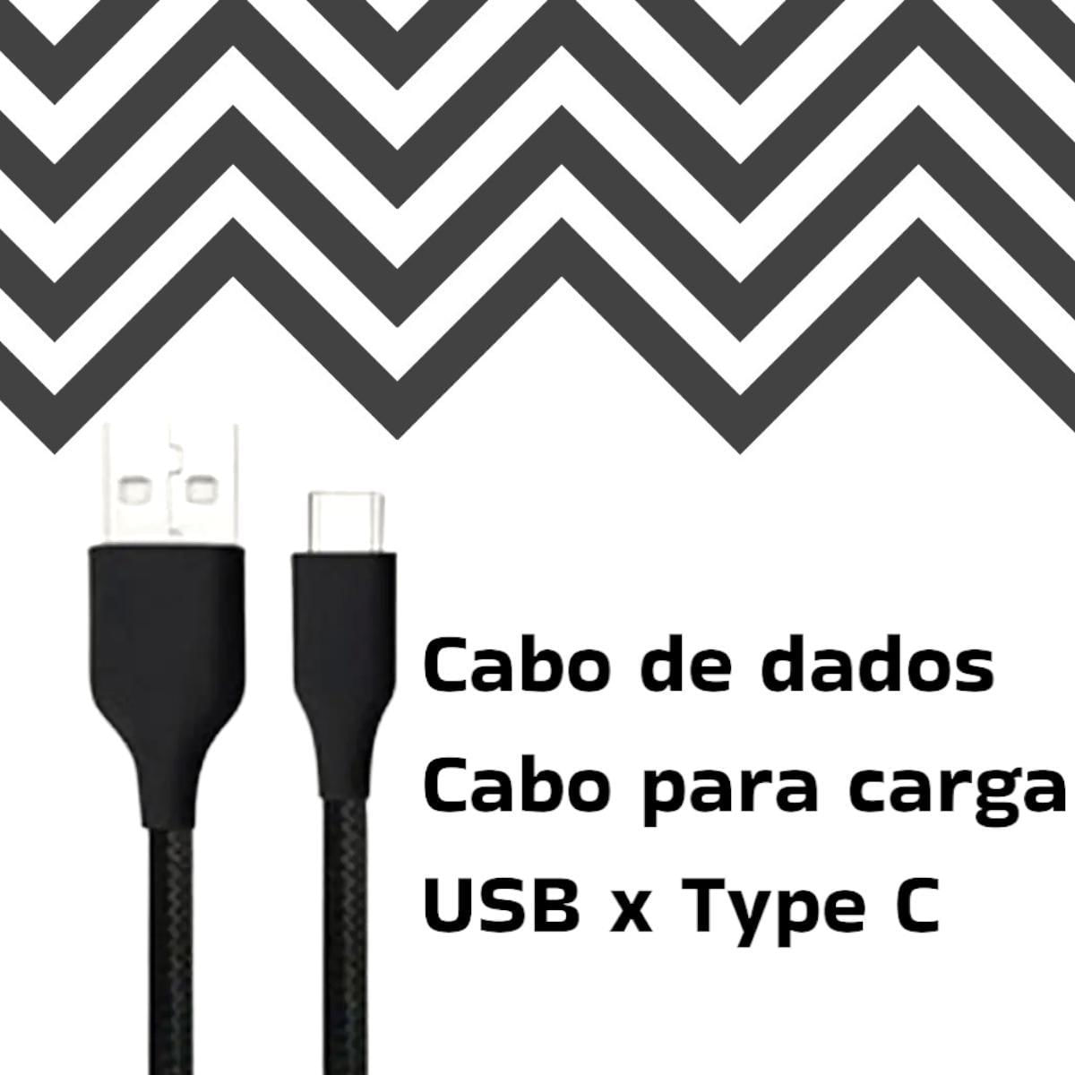Miniatura Cabo Usb Tecido 1 Metro Flexível Para Samsung S20 Ultra