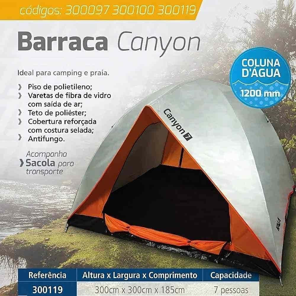 Miniatura Barraca Camping para até 7 Pessoas CANYON 300119 KALA