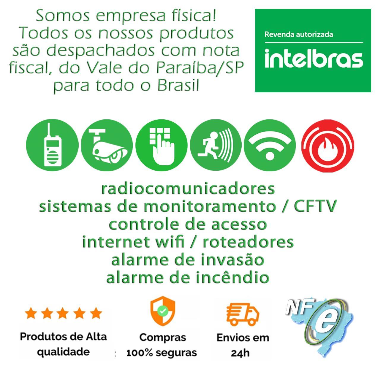 Miniatura 3X Telefone Com Fio Mesa Intelbras Pleno Preto Sem Chave