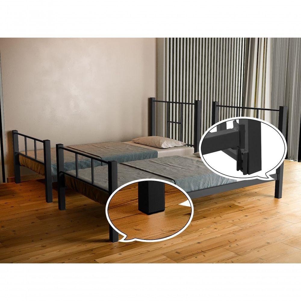 Beliche Em Aço Atenas 2 Camas- Preto Cor:preto