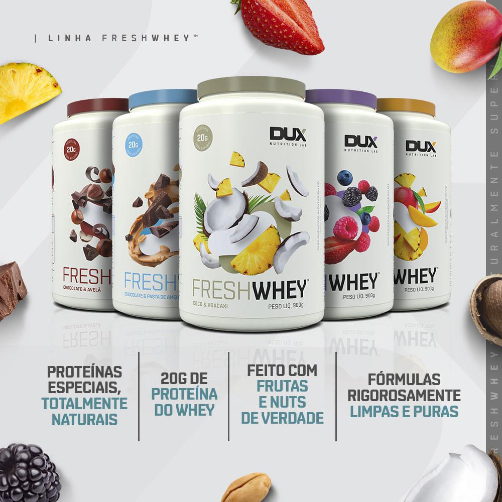 Whey Protein Freshwhey Dux Nutrition Chocolate E Avelã 450g