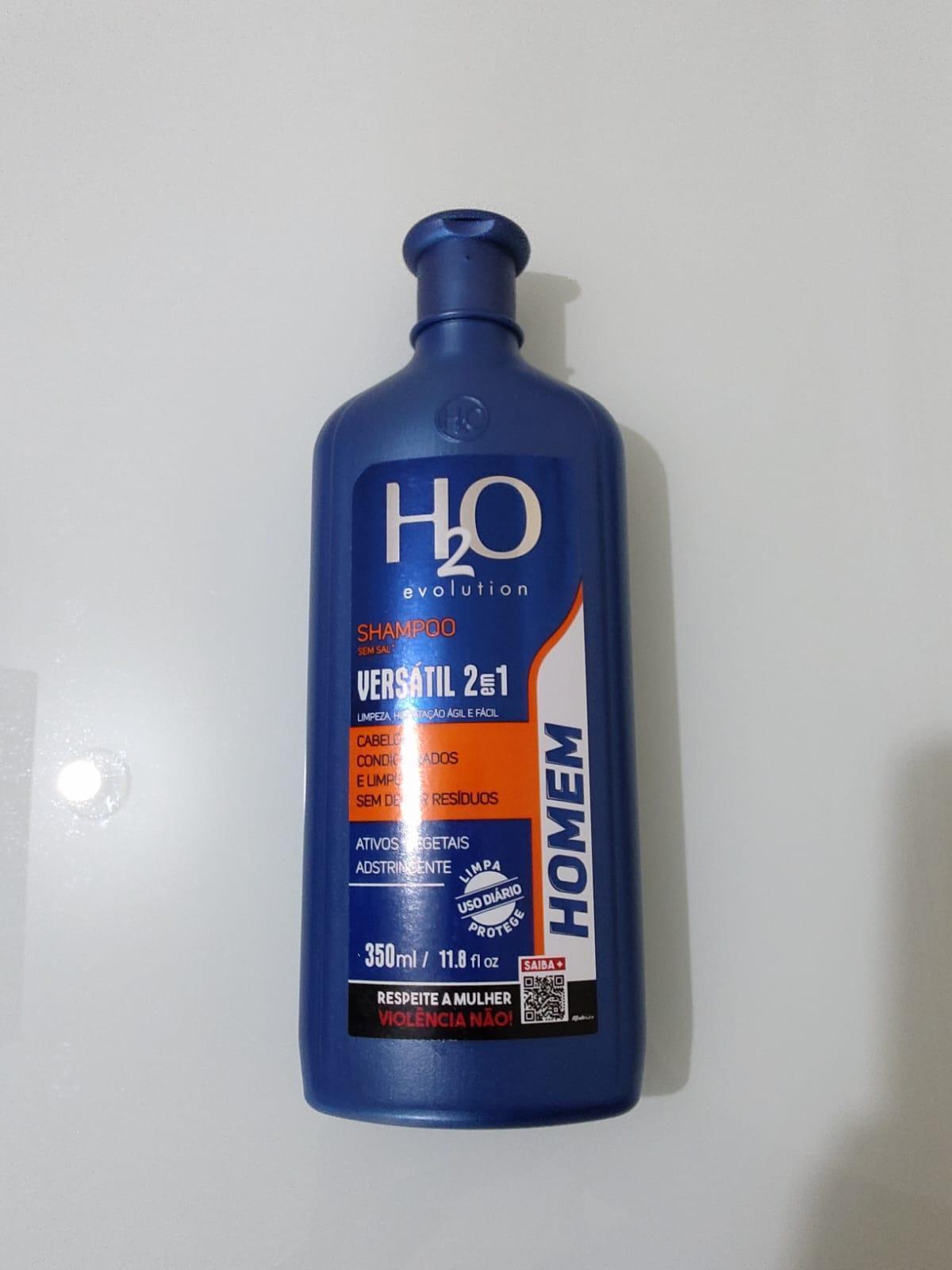 Miniatura Shampoo Versátil 2 X 1 H2O Masculino H20 Evolution 350 Ml
