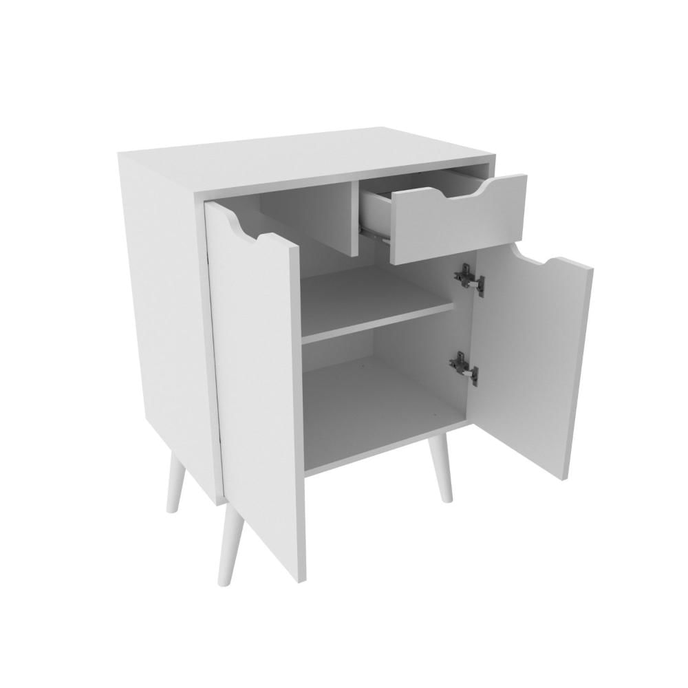 Miniatura Gabinete para Banheiro 2 Portas e 1 Gaveta Bn3637 Branco