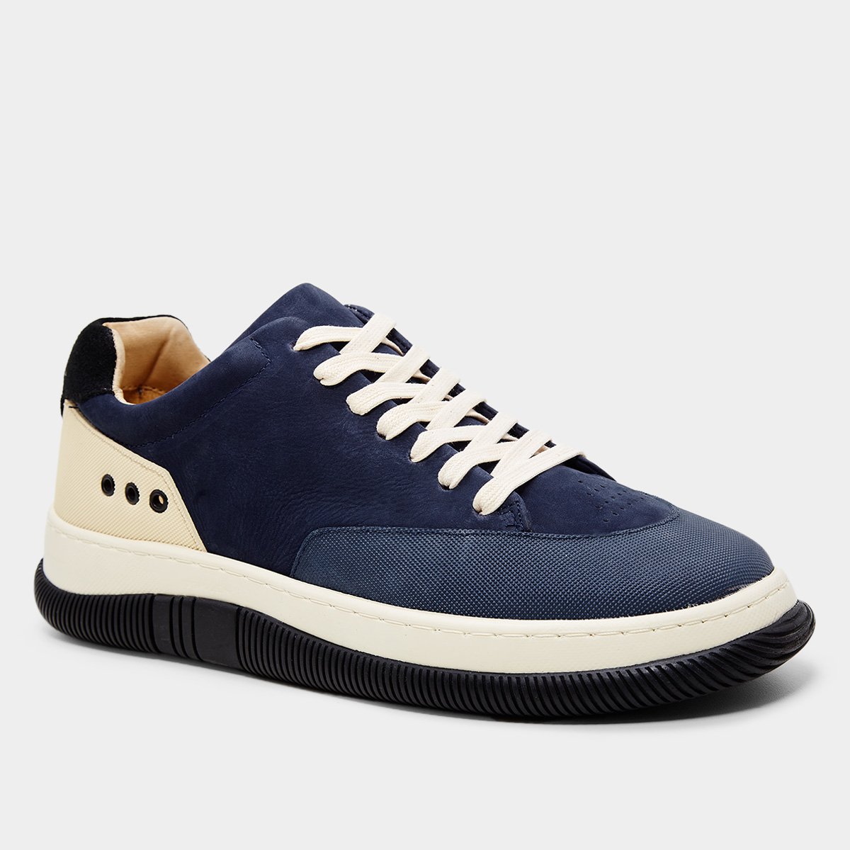 Miniatura Tênis Couro Osklen Hybrid Masculino Marinho+Preto - 40
