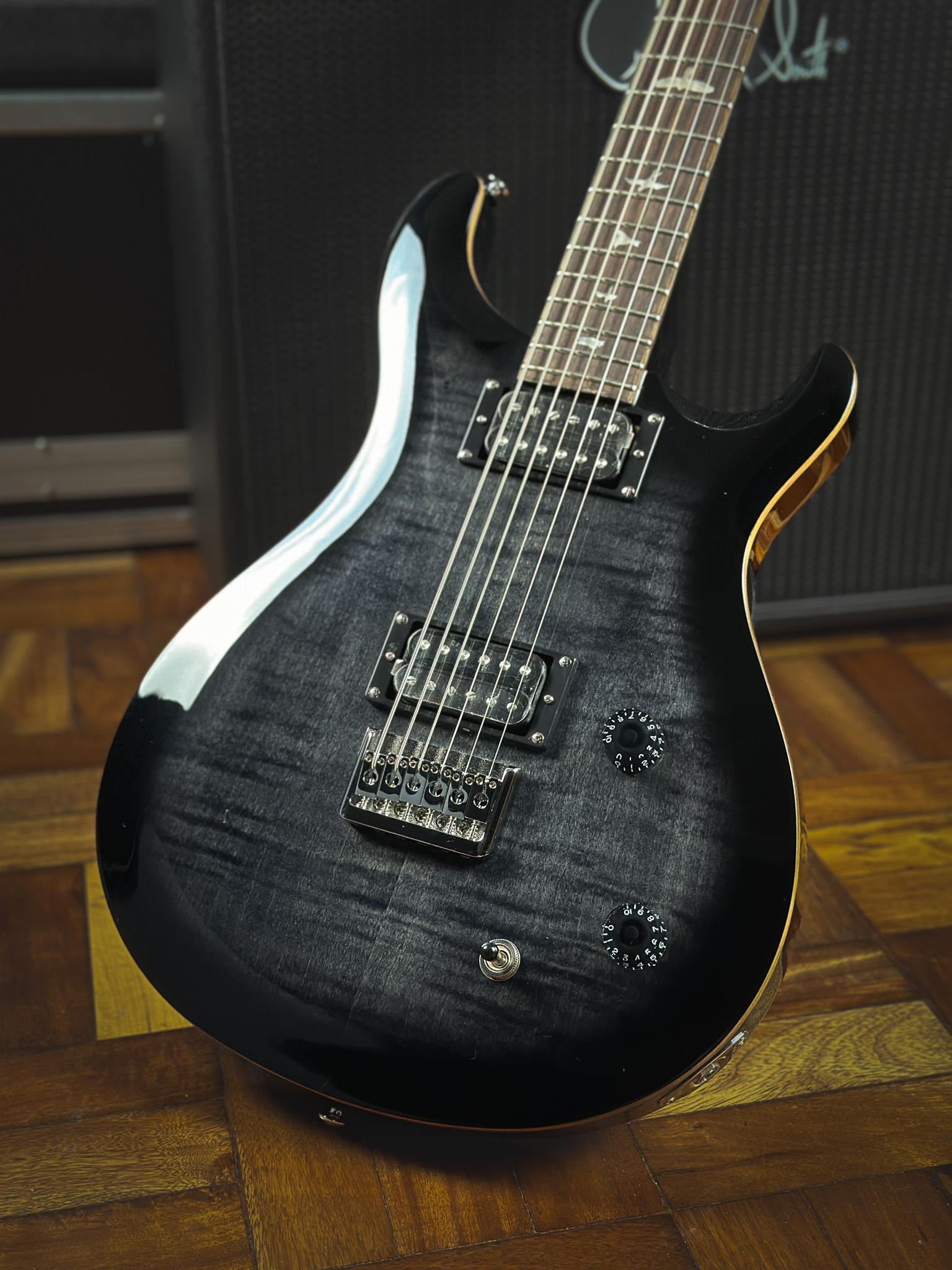 Miniatura Guitarra Prs Se Extended Range - Charcoal Burst