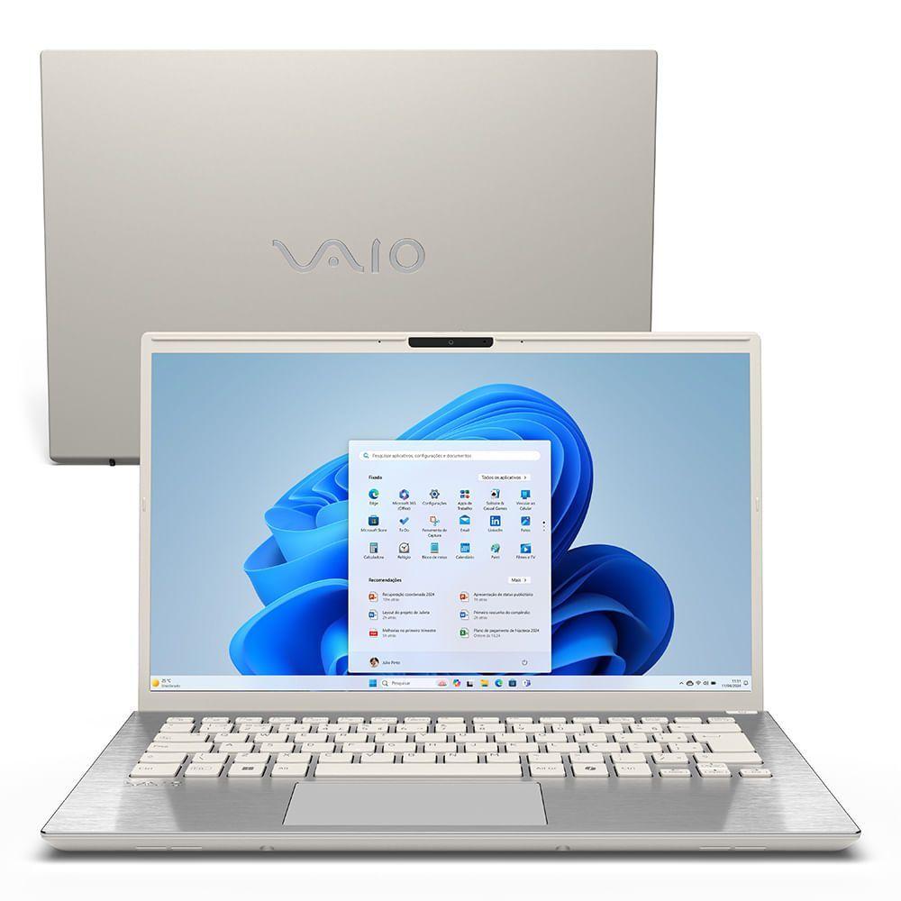 Miniatura Notebook Vaio F14 Intel Core™ i7-1355U Windows 11 Home 32GB RAM 1TB SSD 14'' Full HD IPS Branco