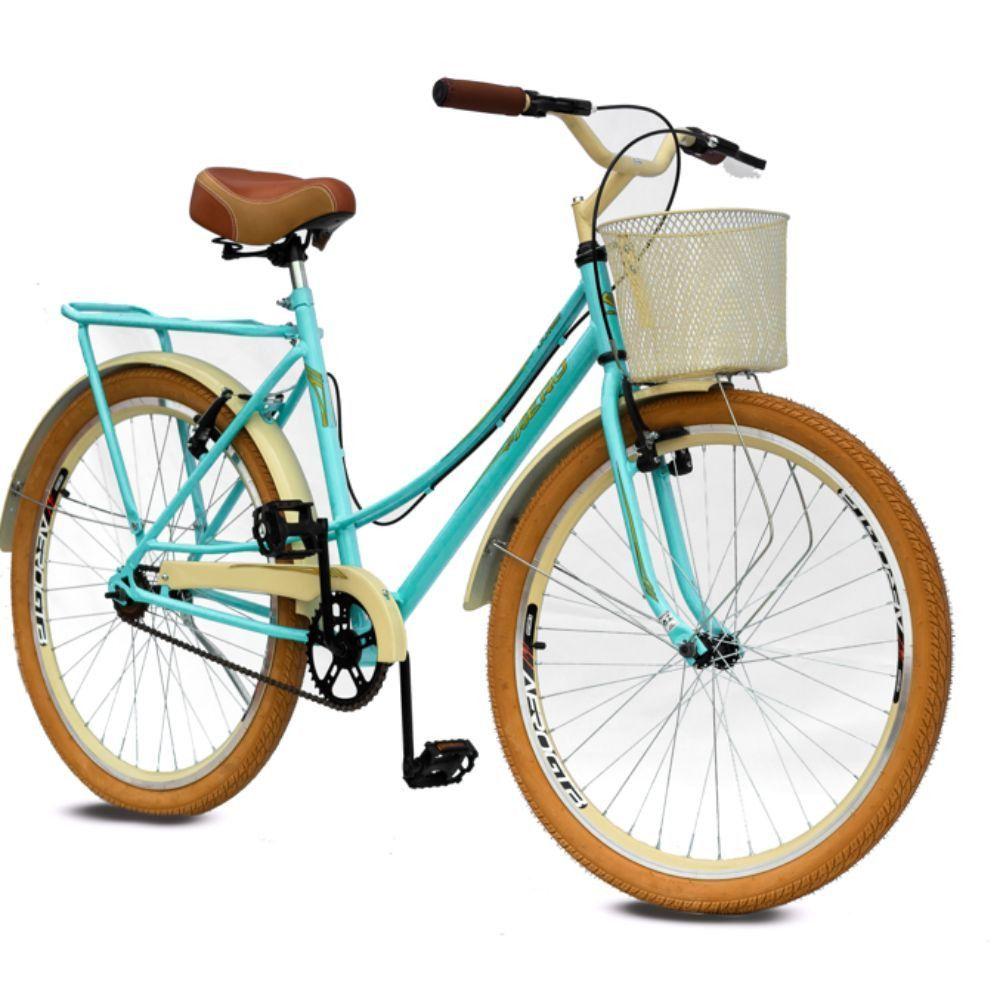 Miniatura Bicicleta Aero Aro 26 Bella Retro 359 Azul Tifanny