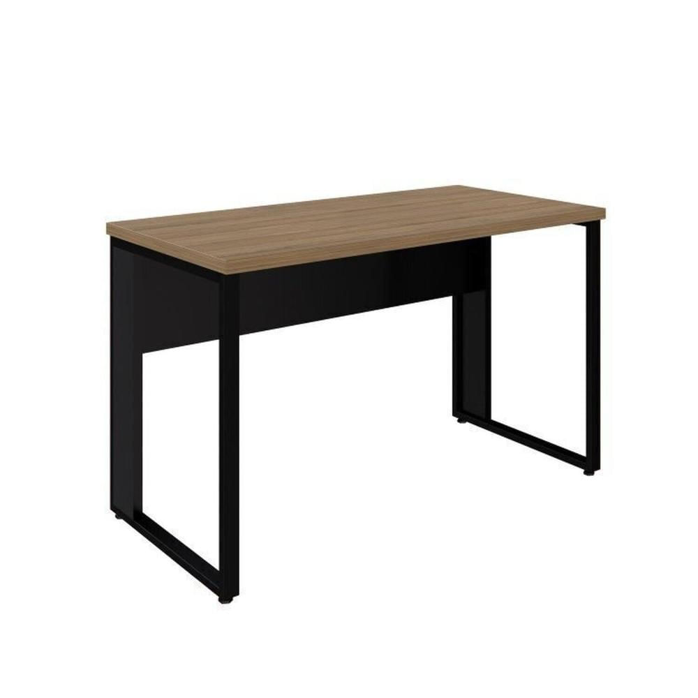 Mesa para Escritório Diretor em L 120x150cm Marrom/Preto