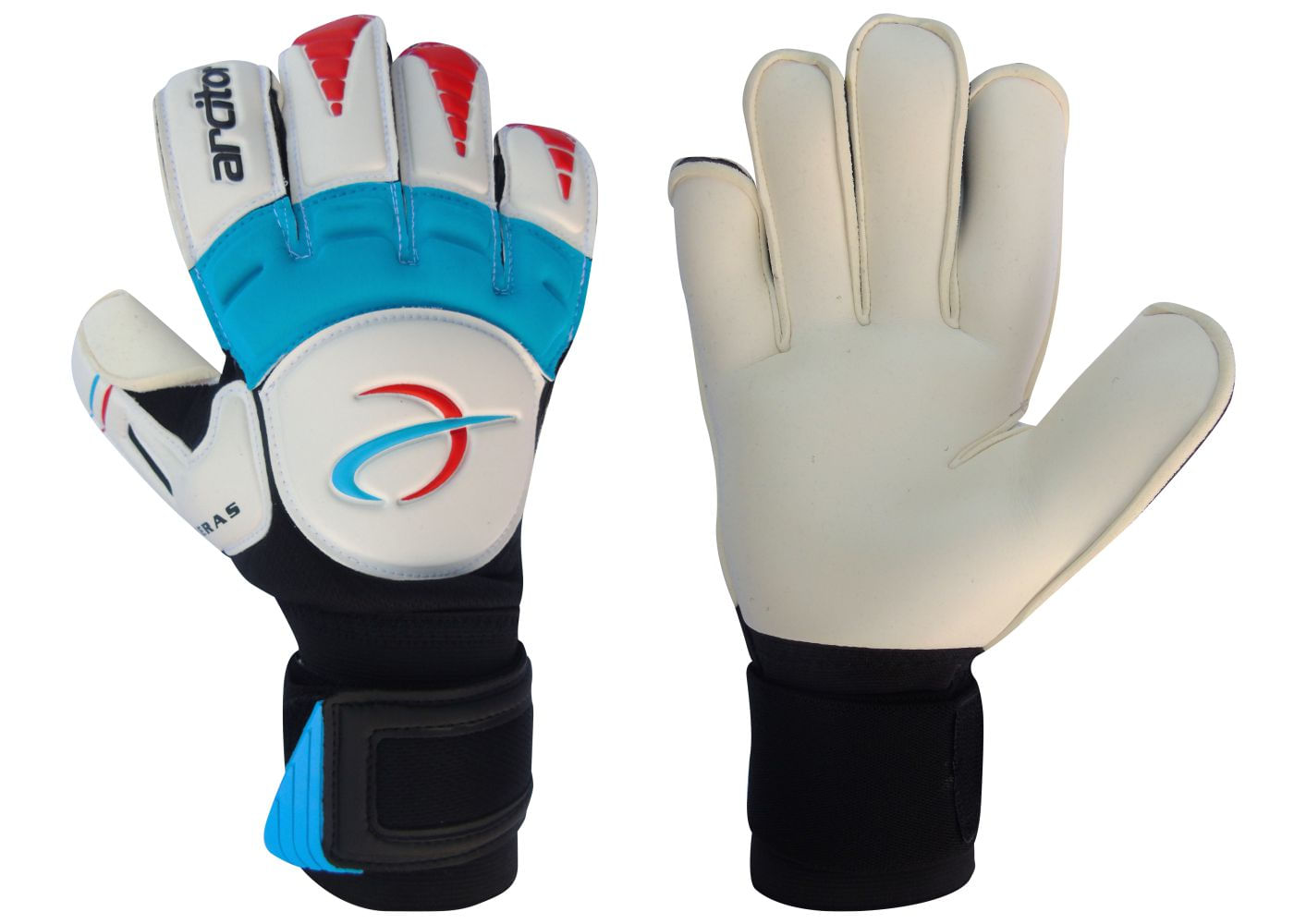 Miniatura Luva de Goleiro Arcitor Keras EVA Hybrid Azul AW tam 10.5