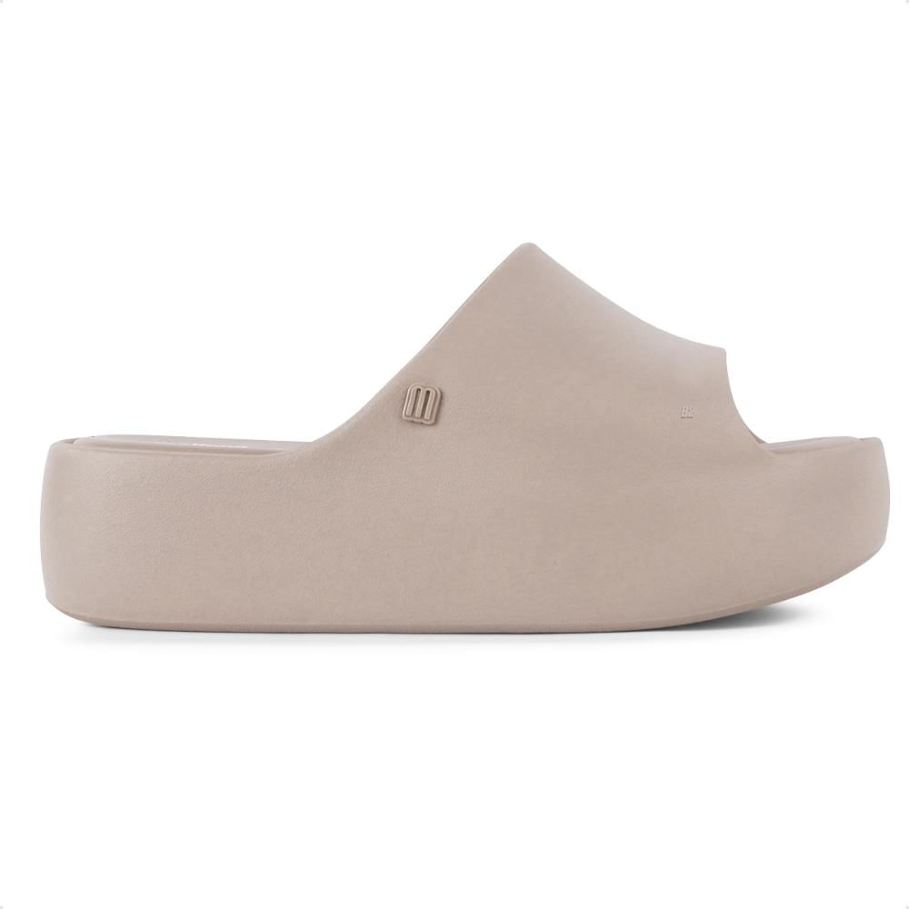 Miniatura Chinelo Slide Melissa Free Plataforma Feminina Bege - 33/34