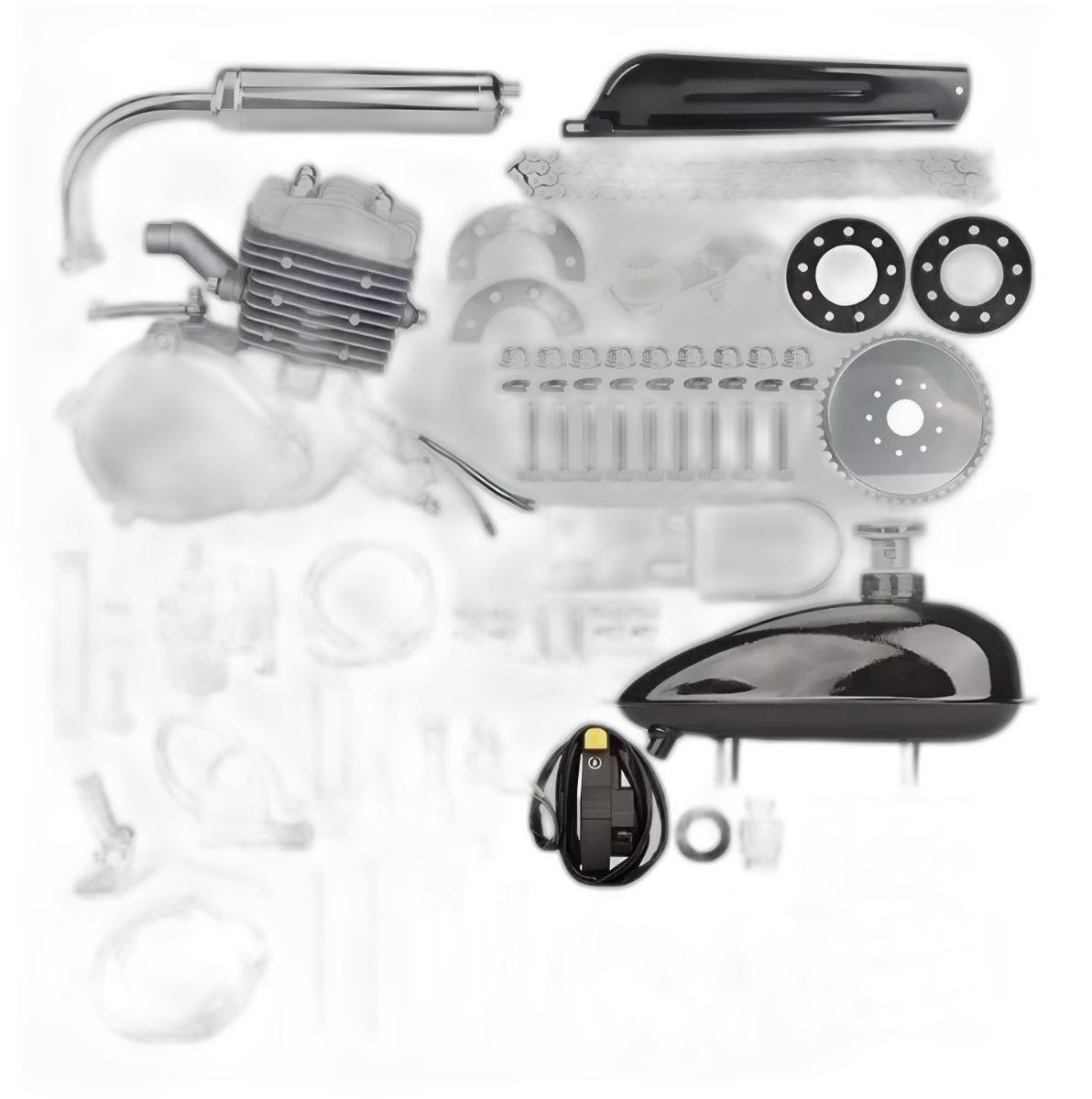 Miniatura Super Kit Motor 80Cc Bike Bicicleta Motorizada 2 Tempos 2T