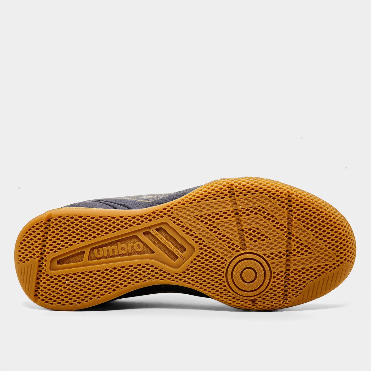 Chuteira Infantil Futsal Umbro Class Footballer Preto+Dourado - 28